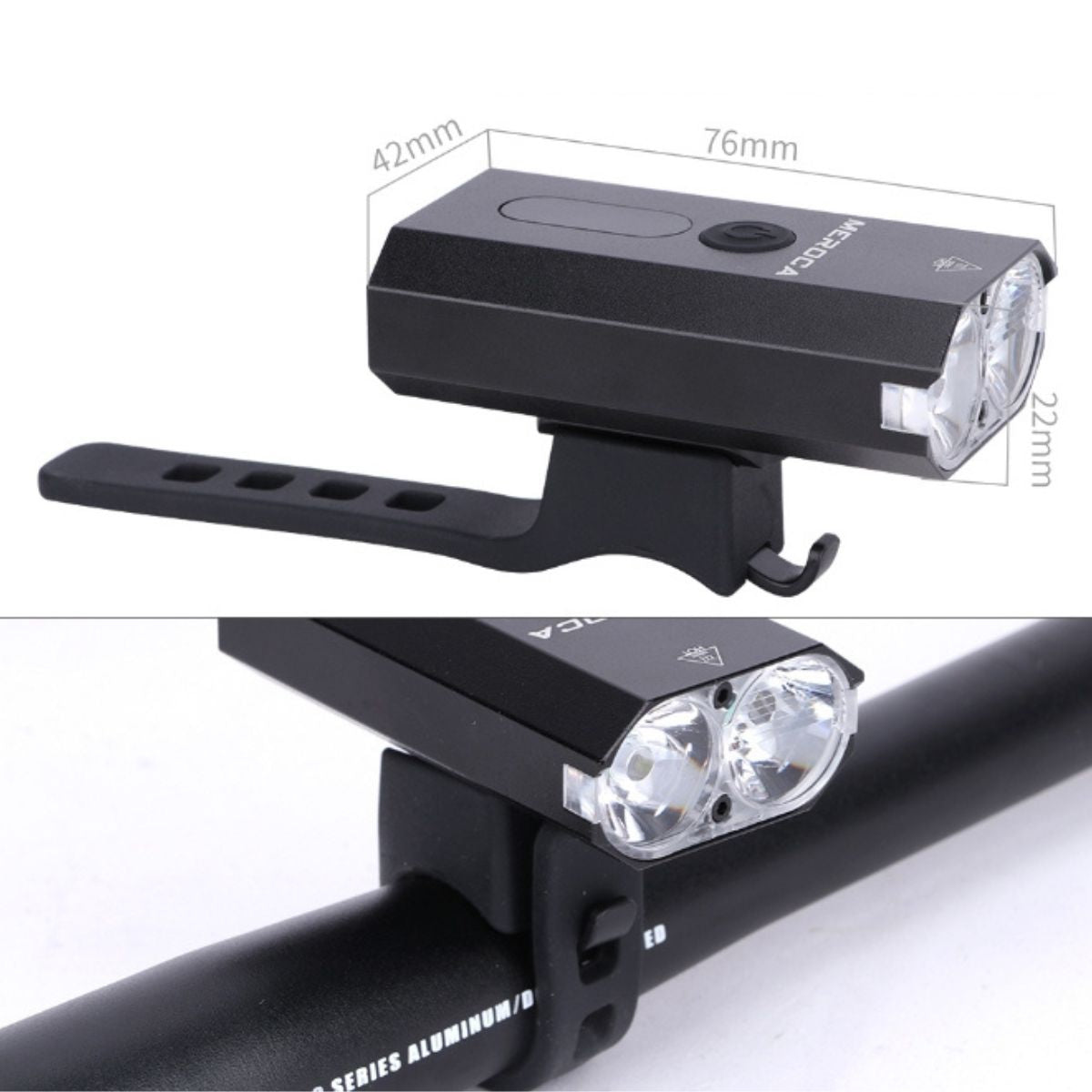 GAVTON Rechargeable Bike Front Headlight for Night Riding