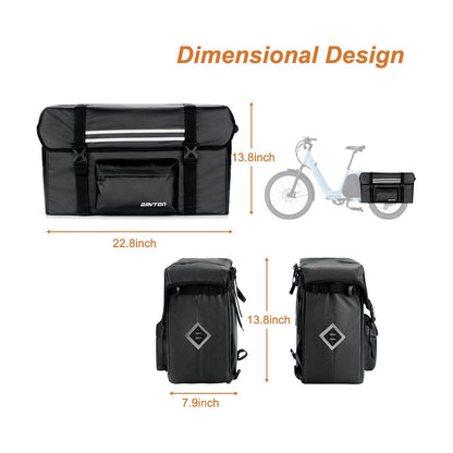GAVTON Cargo Bike Panniers size