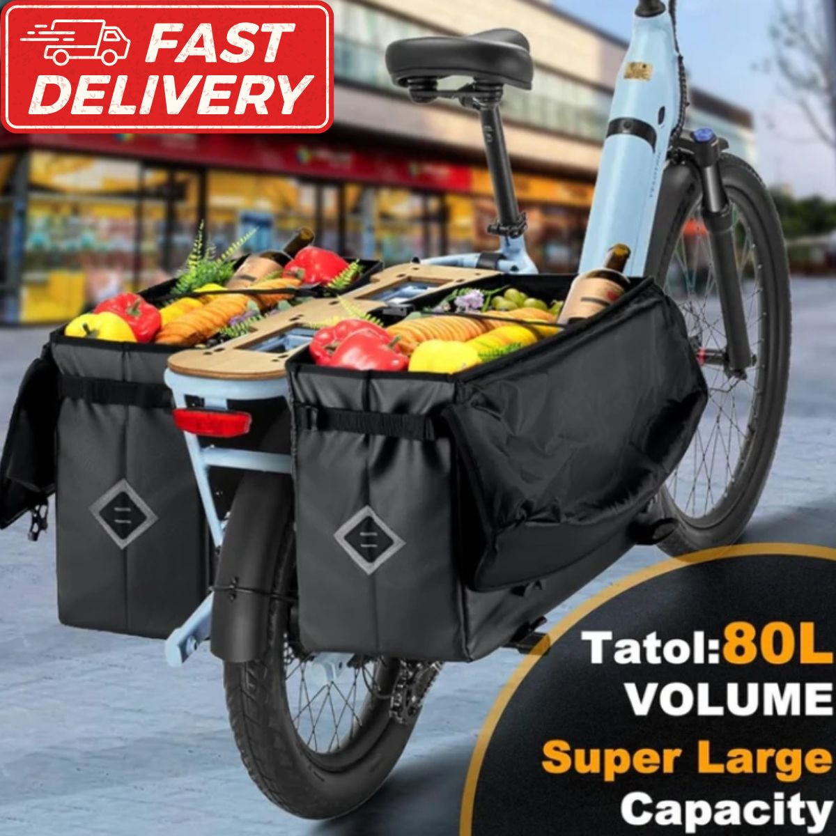 GAVTON Cargo Bike Panniers Waterproof bag